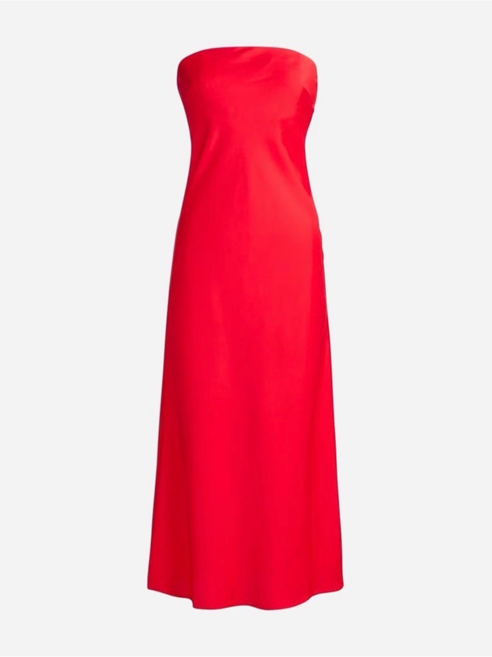NWT J.Crew Collection Gwyneth Red Strapless Formal Midi Dress Plus Size 20